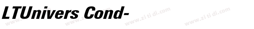 LTUnivers Cond字体转换 LTUnivers Cond字体转换